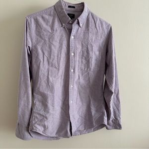 J.Crew purple slim oxford button down